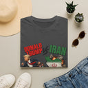 Political Graphic Tee — "Donald Trump vs Iran" Satirical Shirt