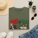 Political Graphic Tee — "Donald Trump vs Iran" Satirical Shirt